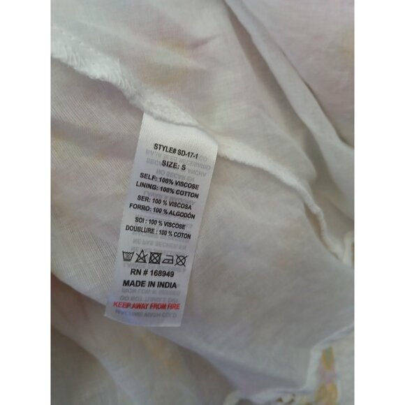 ALTAR’D STATE Floral mini dress with ruffles, cap sleeve tiered skirt. Size S - Picture 10 of 10